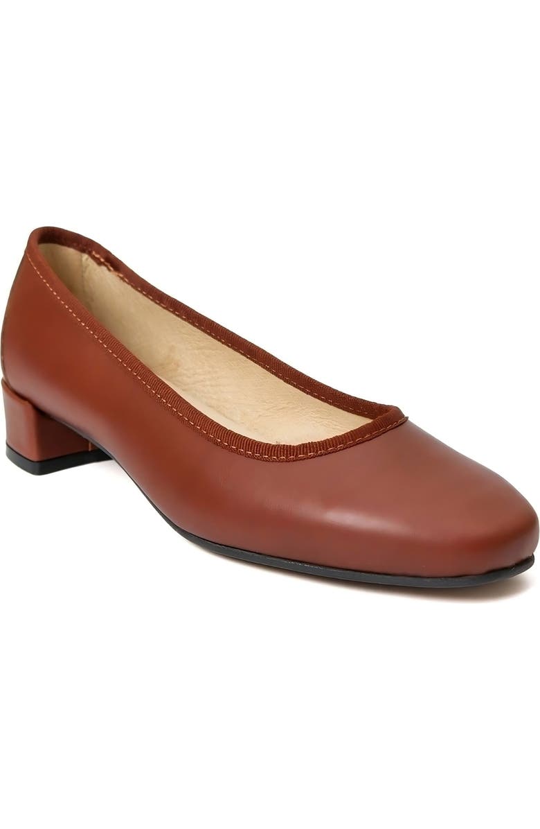 Menina Step Isa Leather Ballet Flat, Alternate, color, Tan