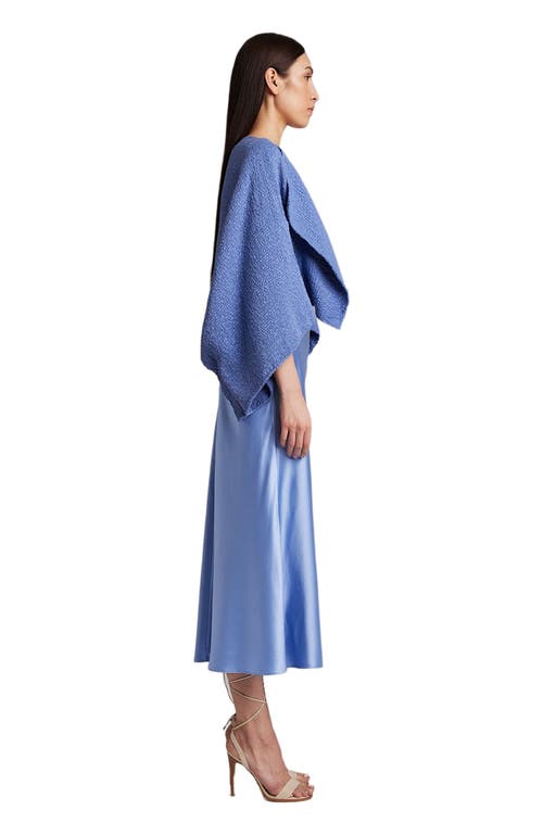 Voz Textured Cotton Bolero In Blue
