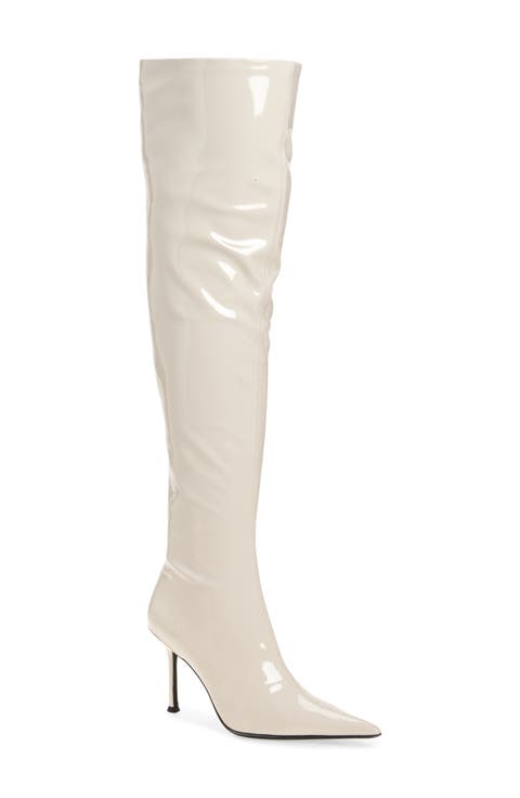 Pushover Pointed Toe Over the Knee Boot (Women)