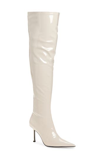 JEFFREY CAMPBELL JEFFREY CAMPBELL PUSHOVER POINTED TOE OVER THE KNEE BOOT 