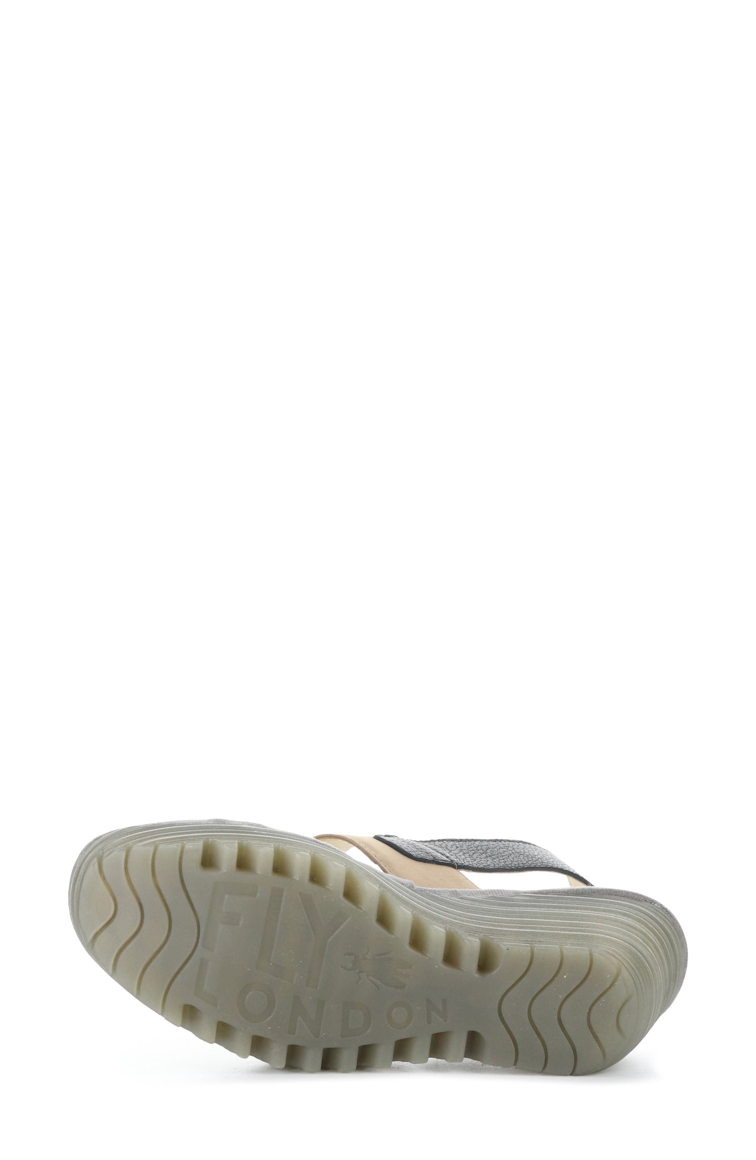 Yaad Slingback Platform Wedge Sandal, Alternate, color, TAUPE/ BLACK