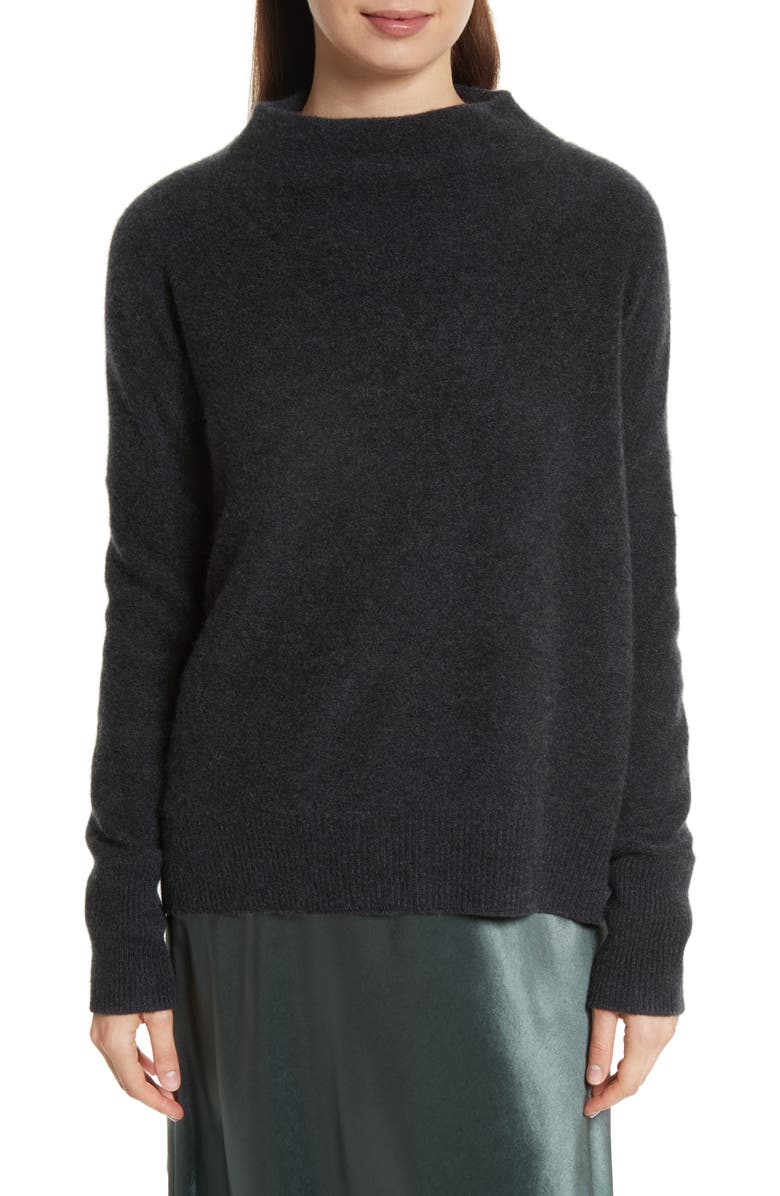 Vince Cashmere Funnel Neck Pullover, Main, color, 