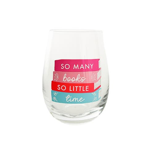 Book Club Wine Glass