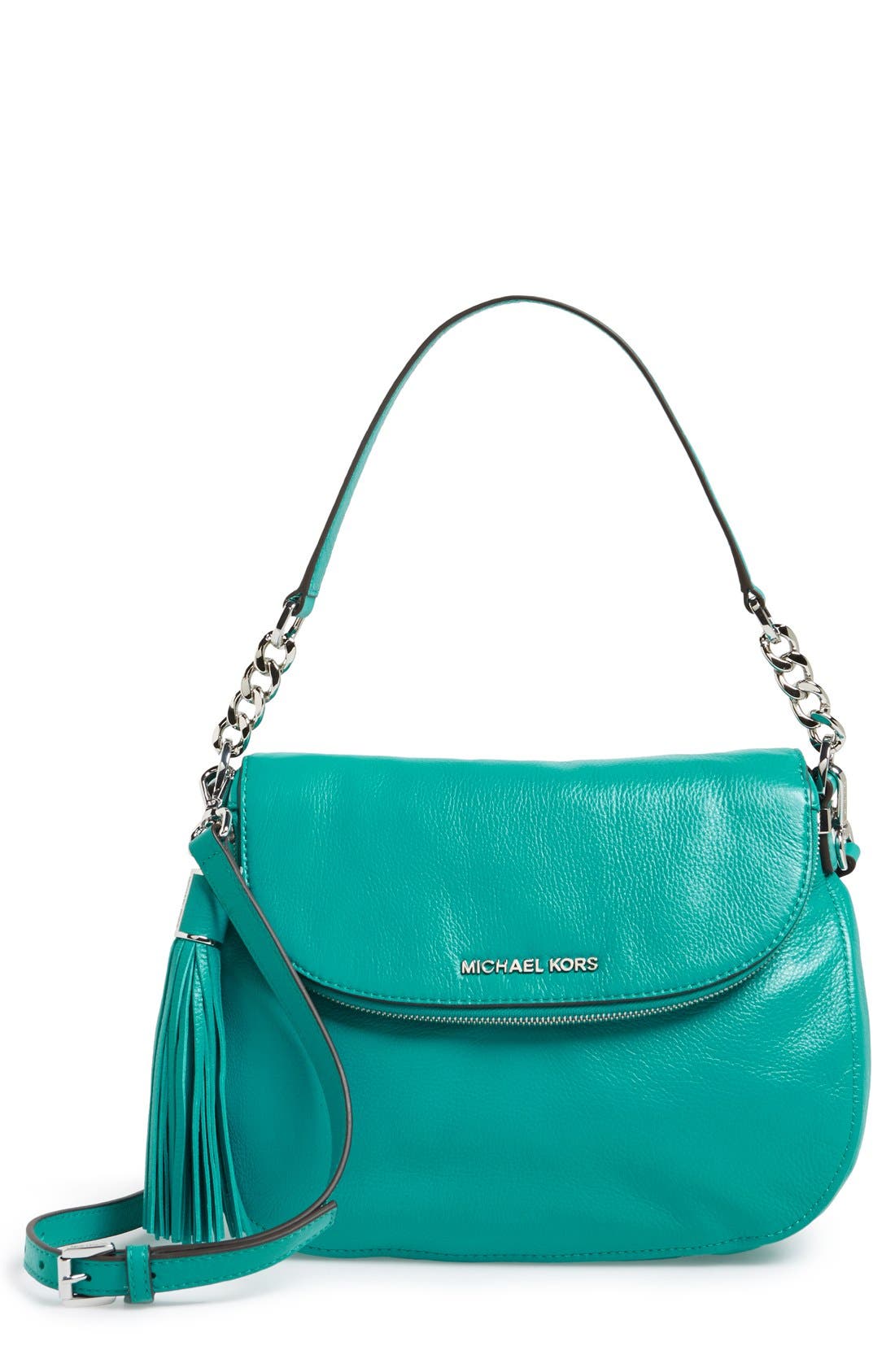 'Bedford Tassel - Medium' Shoulder Bag (Nordstrom Exclusive), Main, color, TILE BLUE