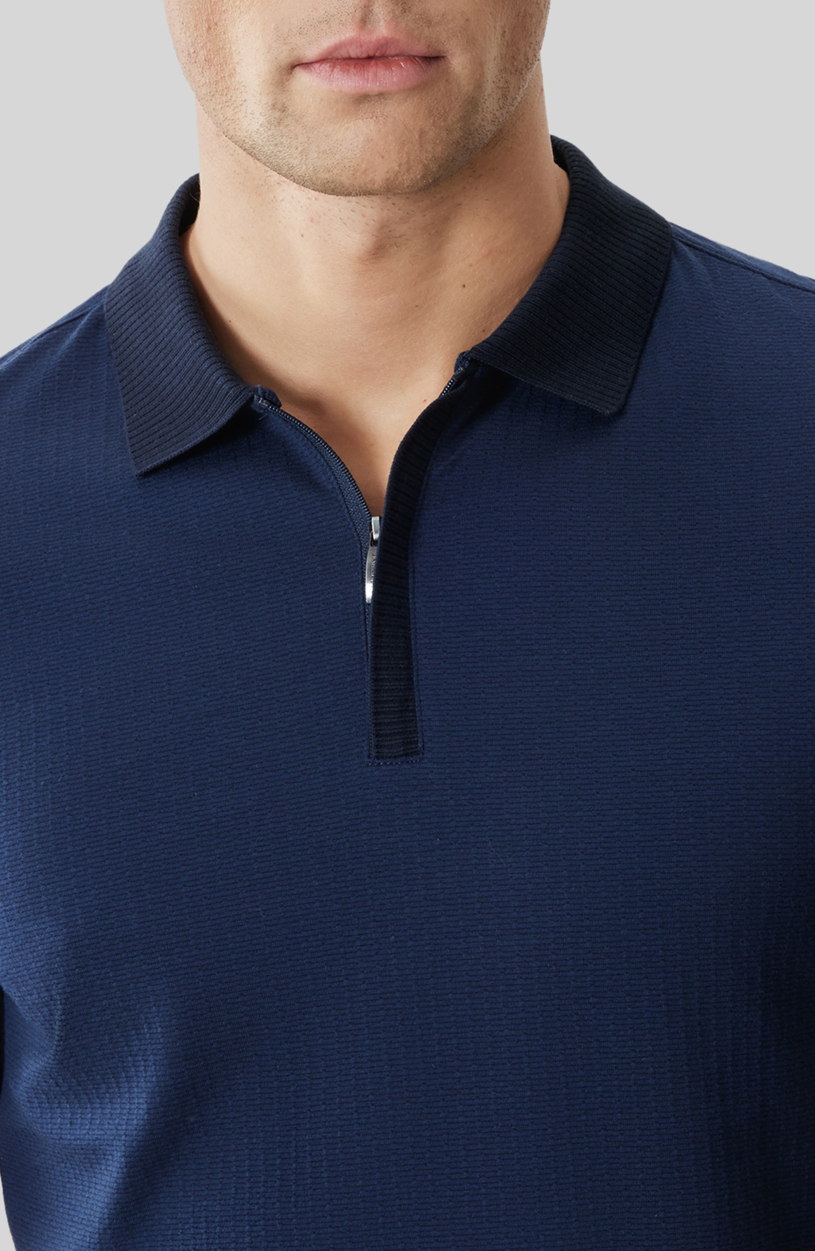 Мужские Robert Barakett Whistler Half Zip Polo — фото 4