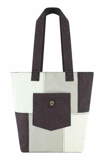 USPA ACCESSORIES Denim Patchwork Tote Bag