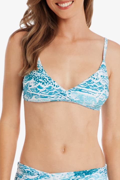 Shirred Crossover Bra