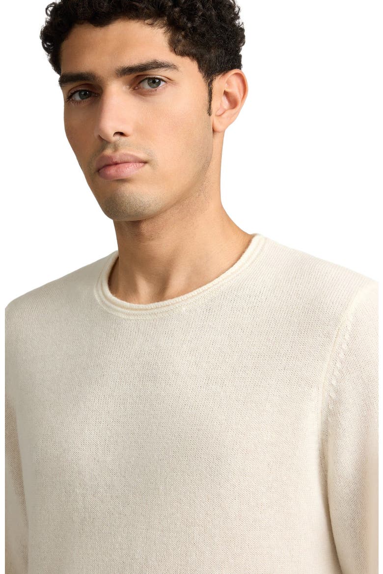 Linen Cashmere Rollneck Sweater, Alternate, color, White