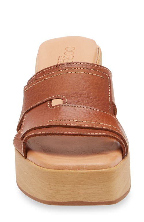 Cordani Marley Platform Slide Sandal In Cuero