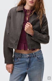 MANGO TEEN Faux Leather Biker Jacket