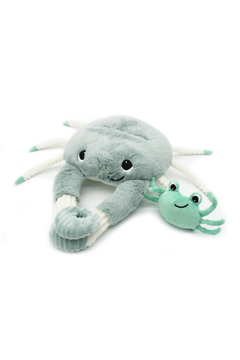 Crab Mom & Her Baby - Secret Keeper Plush Toy, Eco-Friendly, Soft & Washable, Main, color, Mint