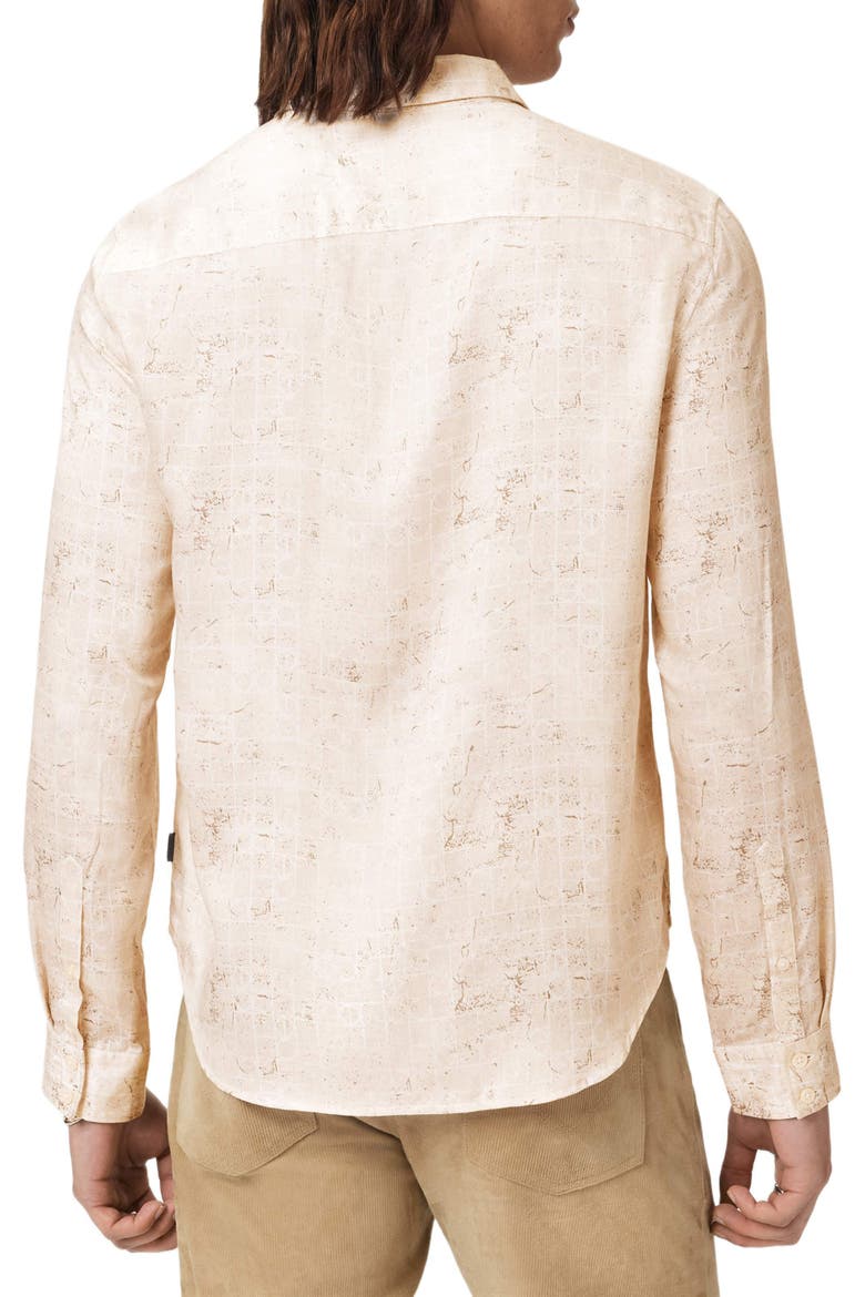 Luca Digital Print Button-Up Shirt, Alternate, color, IVORY