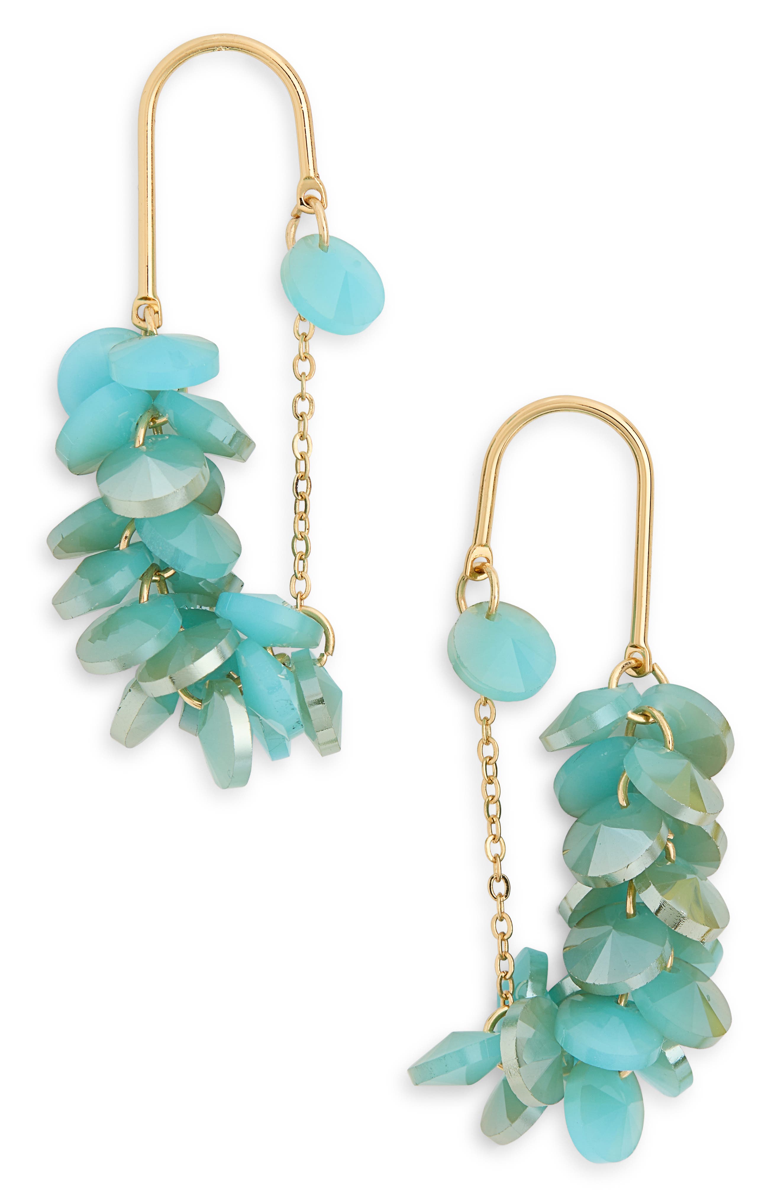 Tasha Chandelier Disc Drop Earrings