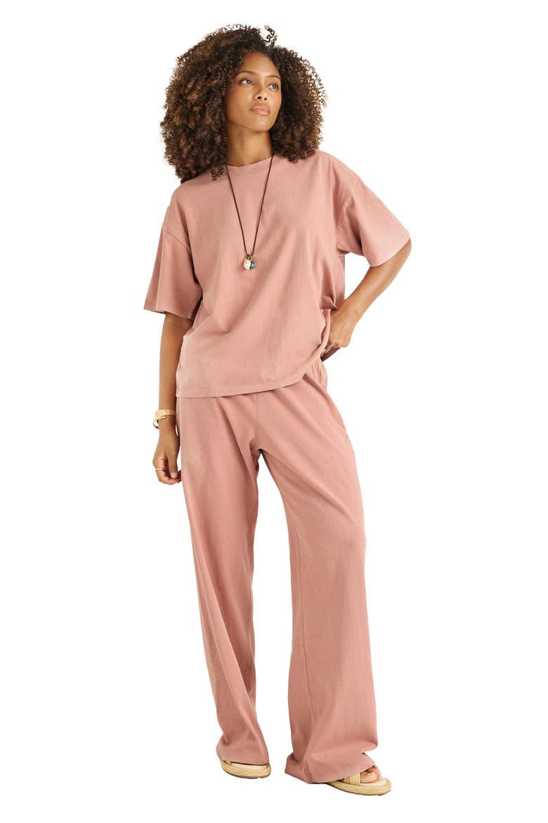 Coast Oversize Boyfriend T-Shirt, Alternate, color, DESERT ROSE