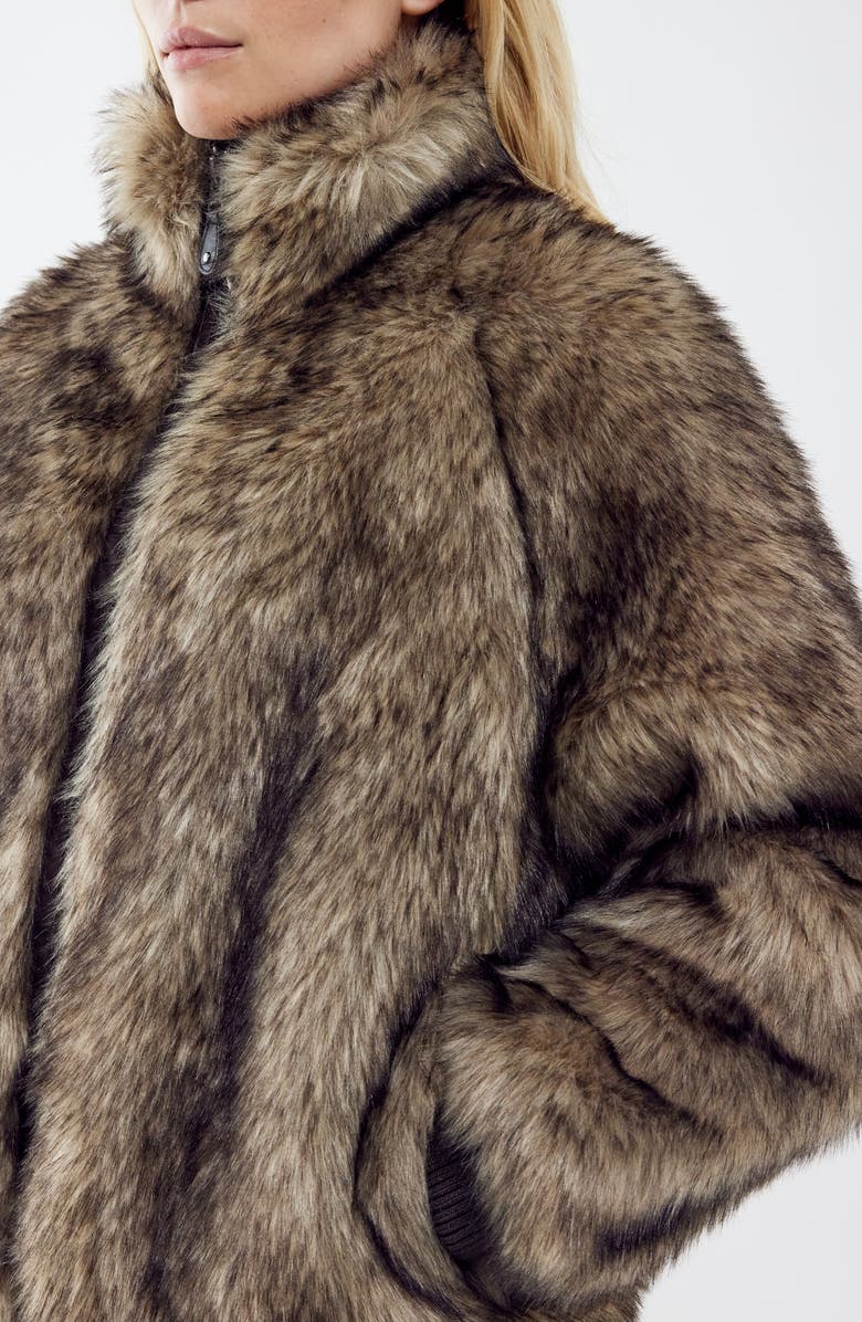 BDG Urban Outfitters Mulvey Faux Fur Jacket, Alternate, color,