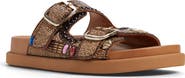ALDO Bohochic Beaded Metallic Two-Strap Sandal