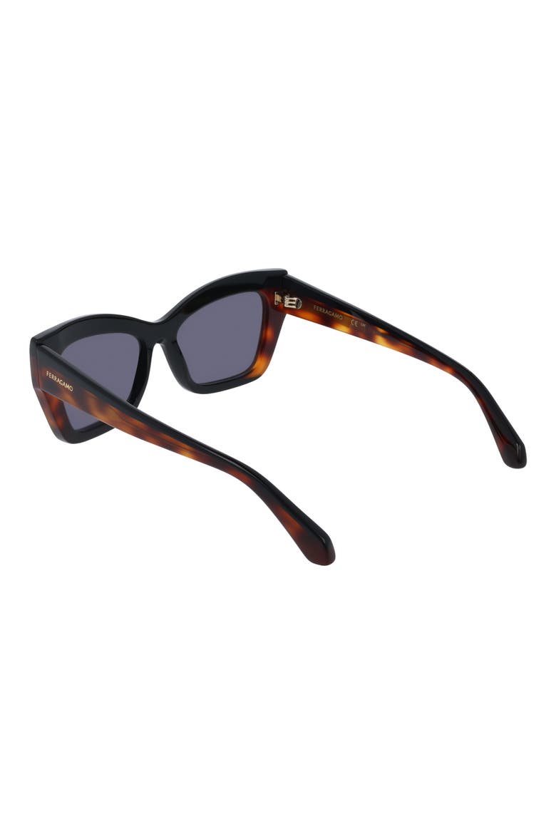 54mm Butterfly Sunglasses, Alternate, color, BLACK/ TORTOISE