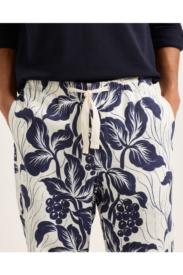 Alex Linen Relaxed-Fit Trousers, Alternate, color, NIGHT IRIS