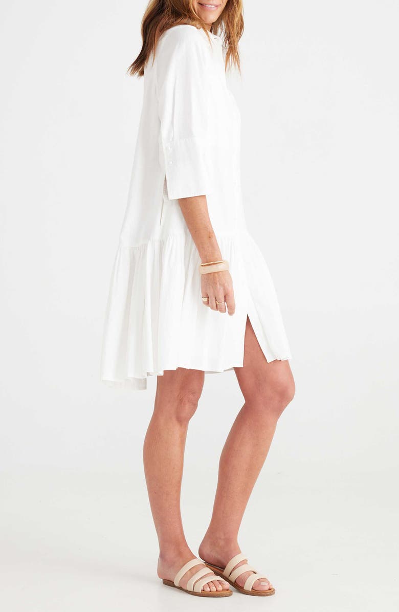 Brave+True Stasia Linen Blend Shirtdress, Alternate, color,