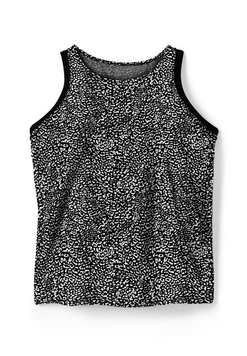 Swim 365 Longer-length Racerback Tankini Top In Gray