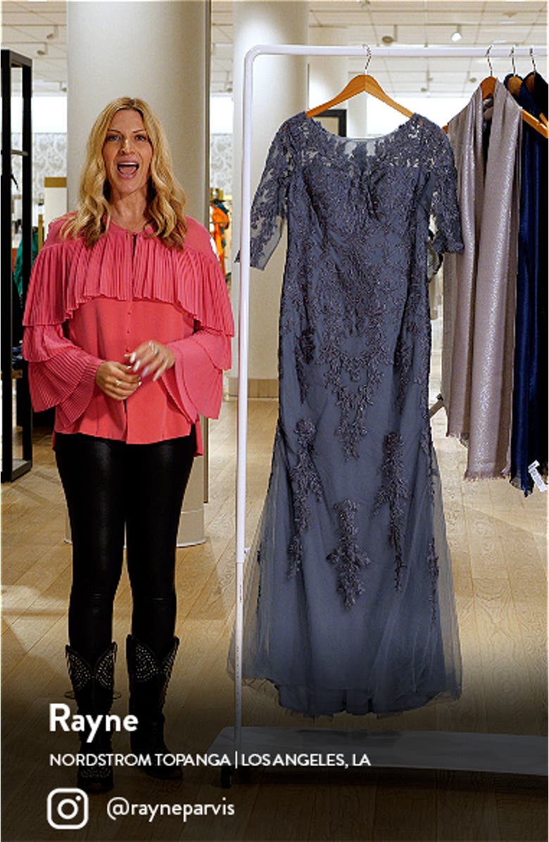 Gorgeous Lace Sheath Gown, sales video thumbnail