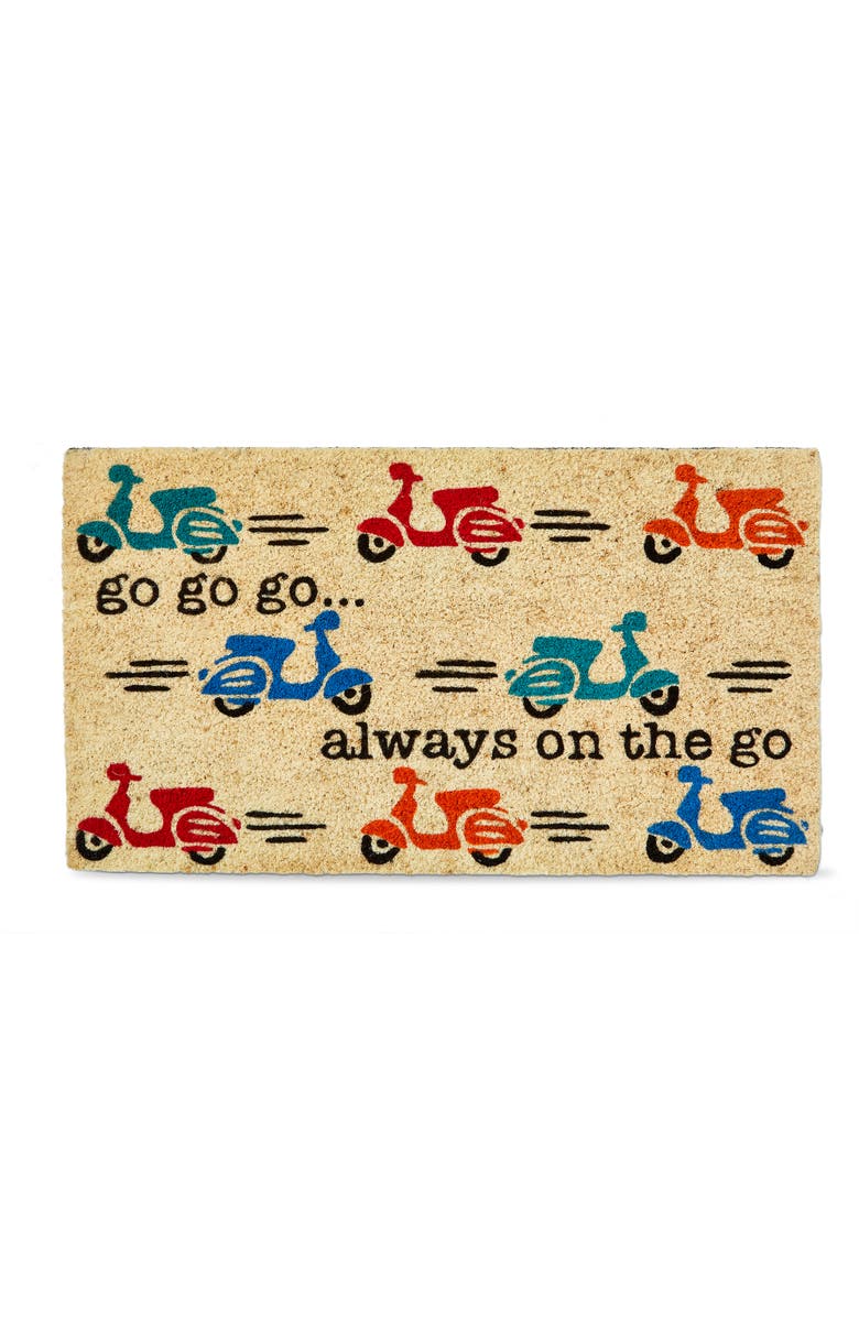 tag Scooter On The Go Non-Slip Coir Mat Multi Coir Everyday, Main, color, Brown