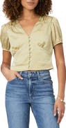 PAIGE Plie Puff Sleeve Crop Top