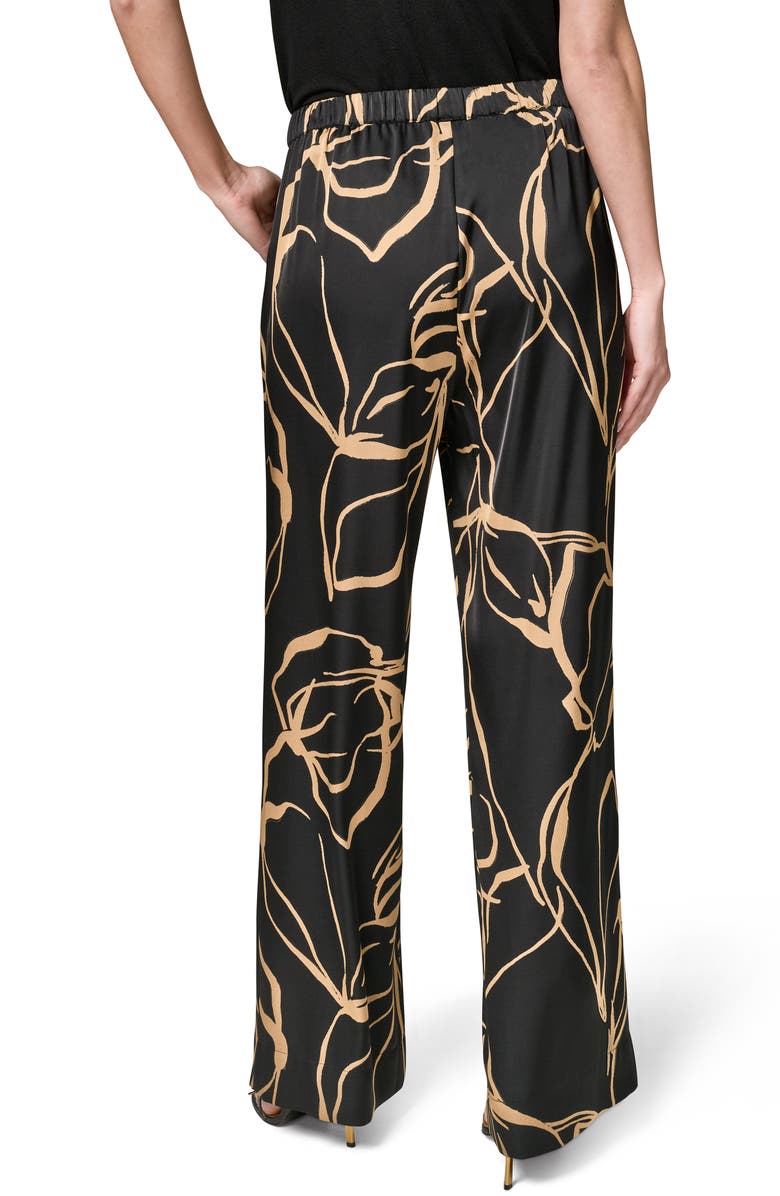 Donna Karan New York Print Wide Leg Satin Pants, Alternate, color,