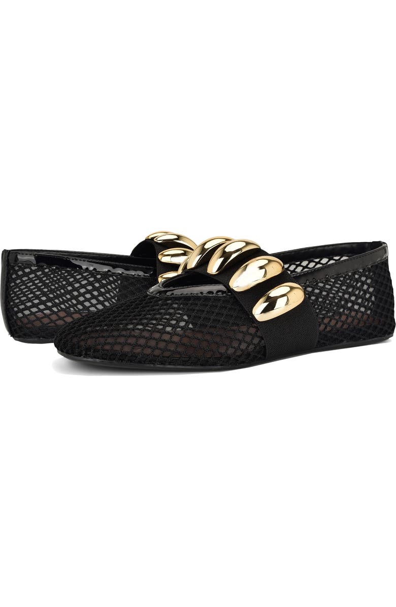Nine West Dorra Mary Jane Flat, Alternate, color, Black