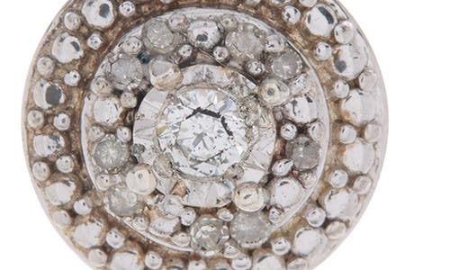 Effy Sterling Silver Diamond Stud Earrings In Silver