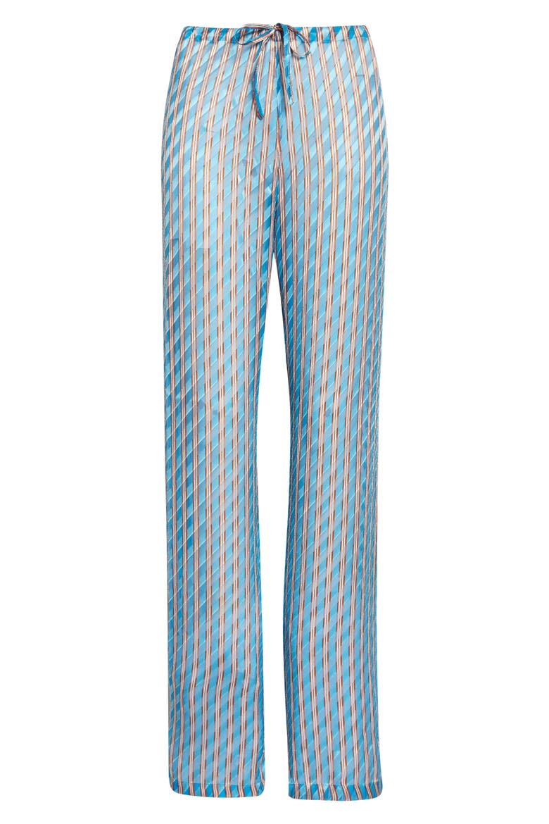 Pacha Devour Diagonal Stripe Drawstring Pants, Alternate, color, TURQUOISE