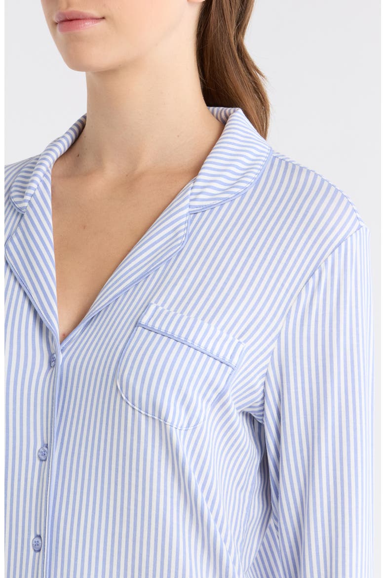 Moonlight Eco Nightshirt, Alternate, color, BLUE E- IVORY SKINNY STRIPE