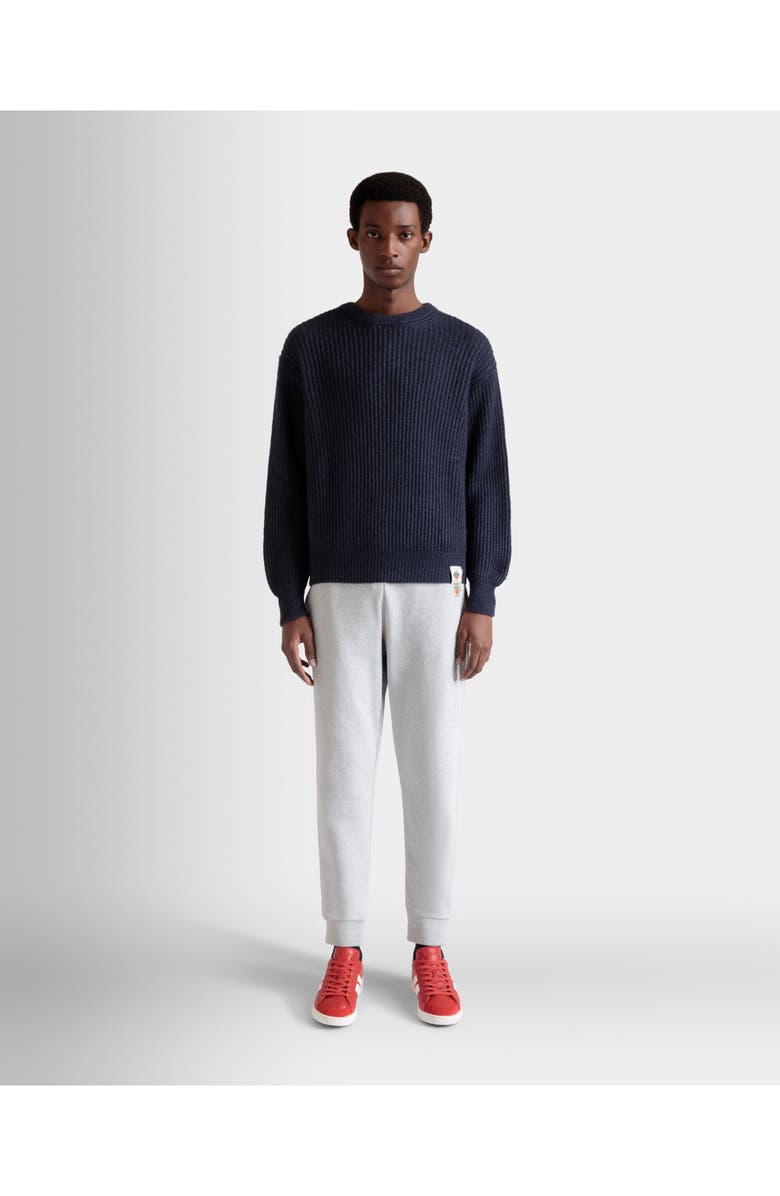 Bally Sweatpants With a Bally Crest Logo In Cotton, Alternate, color, Gray