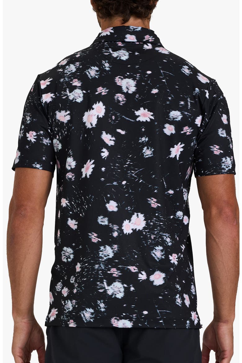 Core Abstract Floral Print Performance Golf Polo, Alternate, color, COSMOS CHAOS