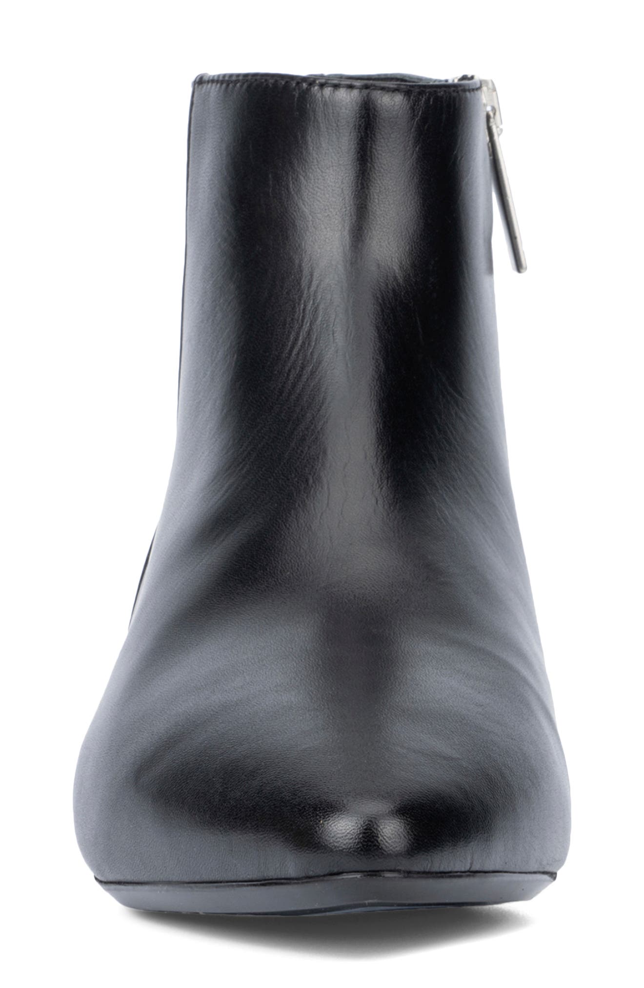 Aquatalia Prisilla Pointed Toe Weatherproof Zip Bootie, Alternate, color, Black