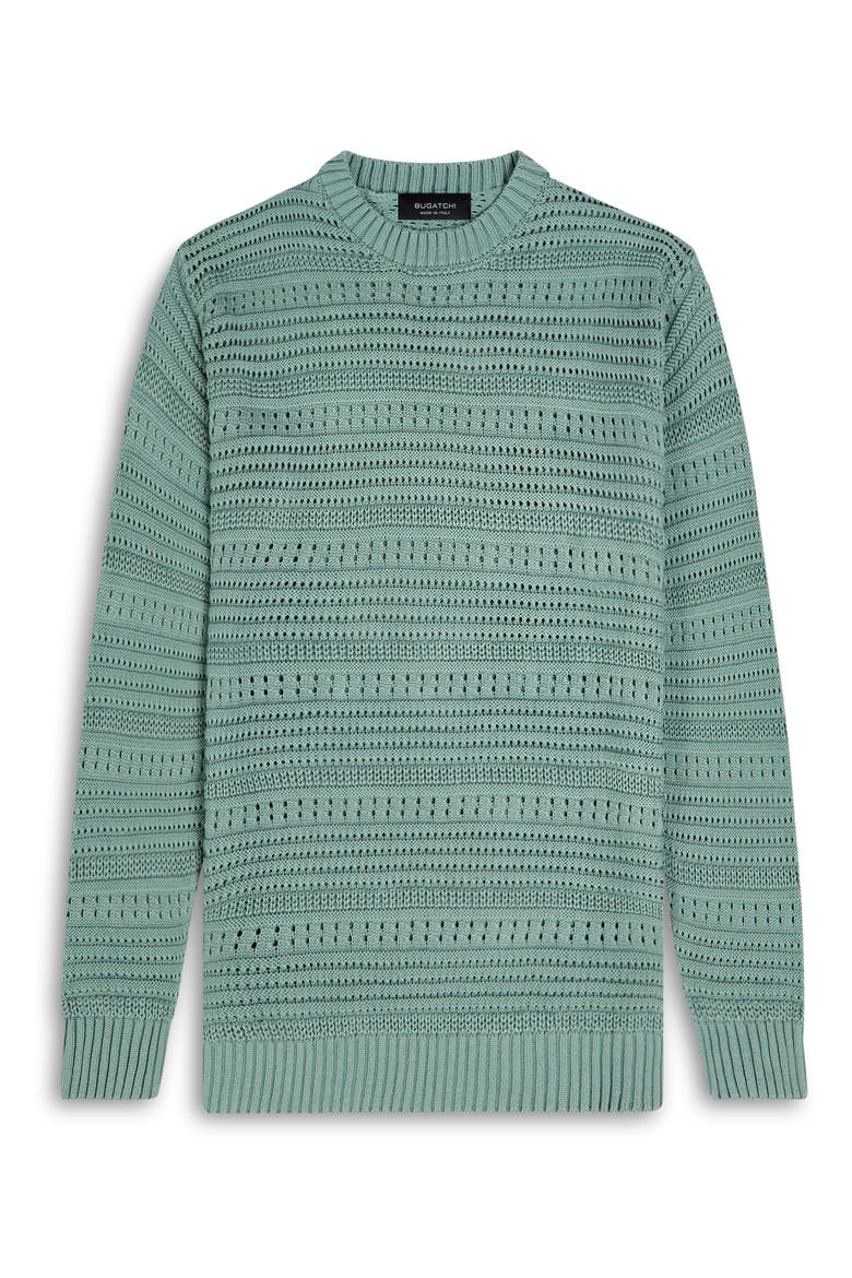 Cotton Crewneck Sweater, Alternate, color, SAGE