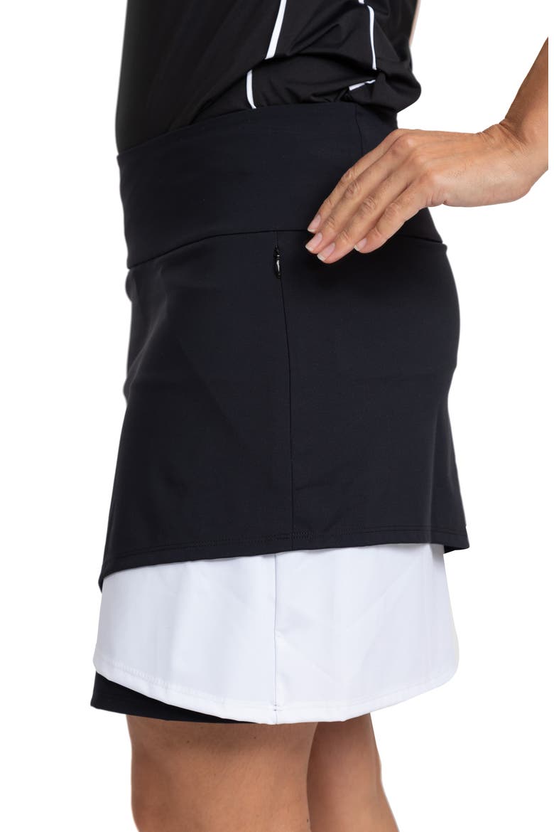 Wrap It Up Skort, Alternate, color, BLACK/ WHITE