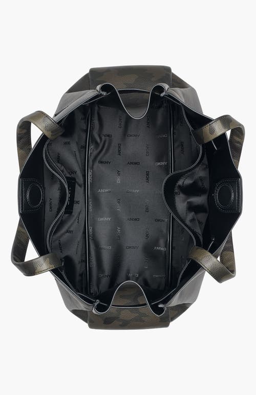 Dkny Bryar Large Satchel With Heart Dangle In Brown