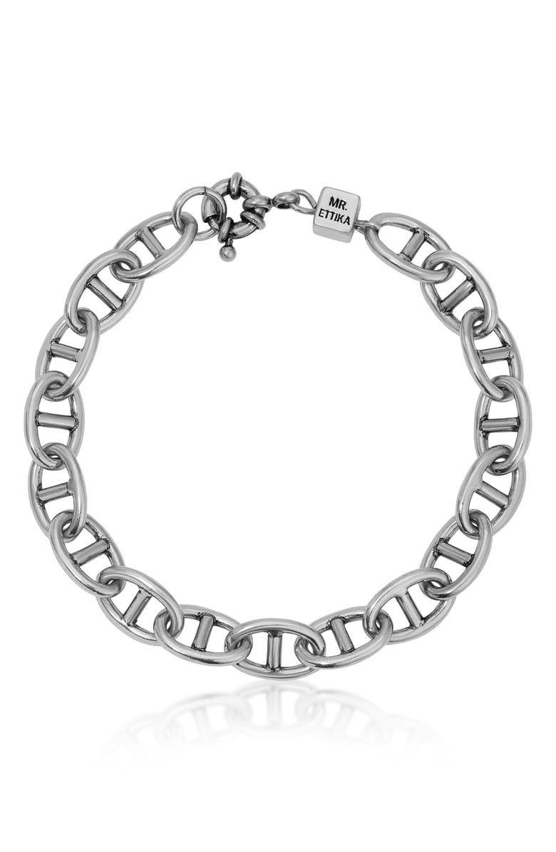 Mr. Ettika Men's Mariner Chain Bracelet, Main, color, Silver