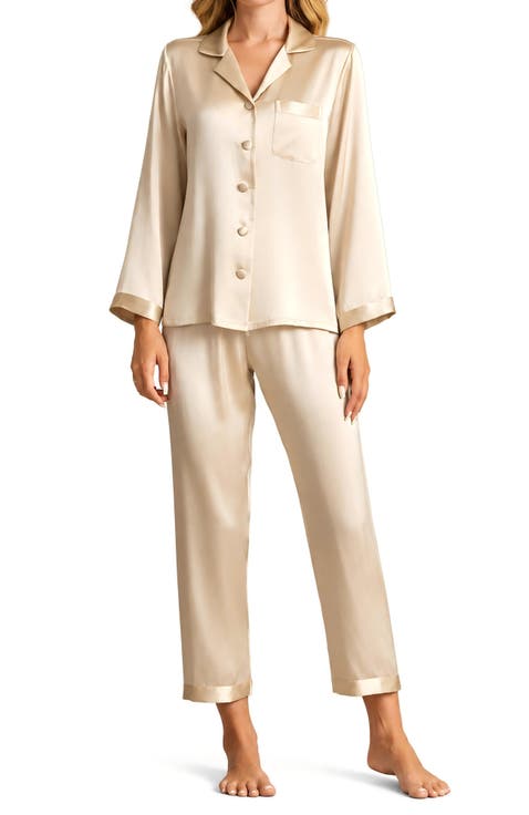 Pure Silk Long Sleeve Pajamas