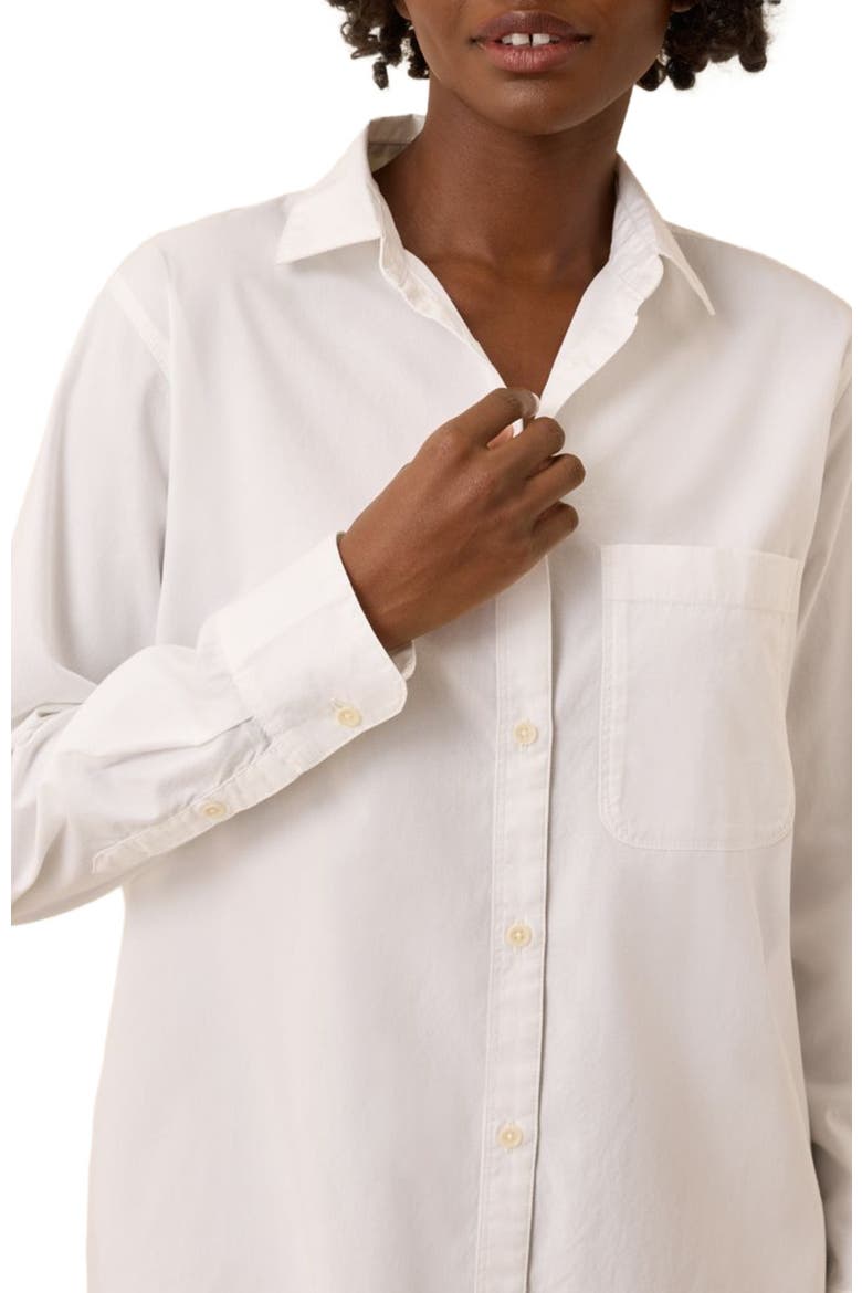 Organic Cotton All Day Poplin Classic Shirt, Alternate, color, White