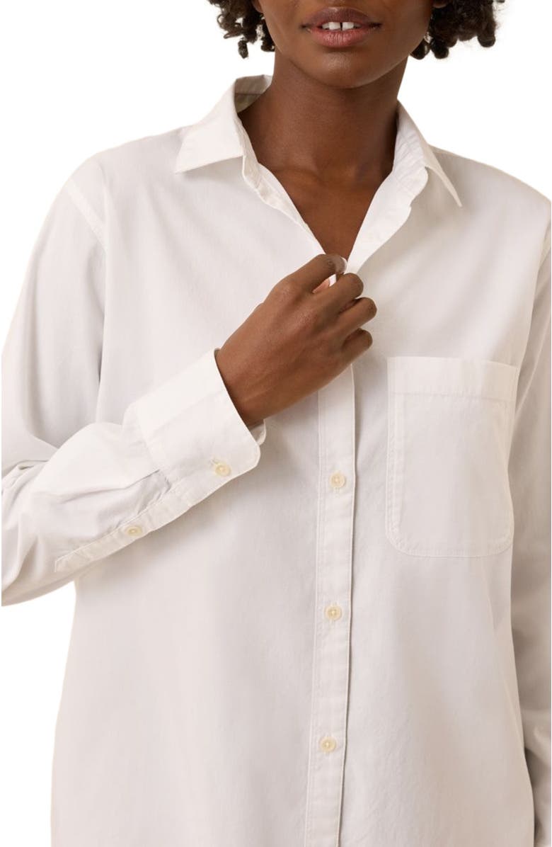 Pact Organic Cotton All Day Poplin Classic Shirt, Alternate, color, White