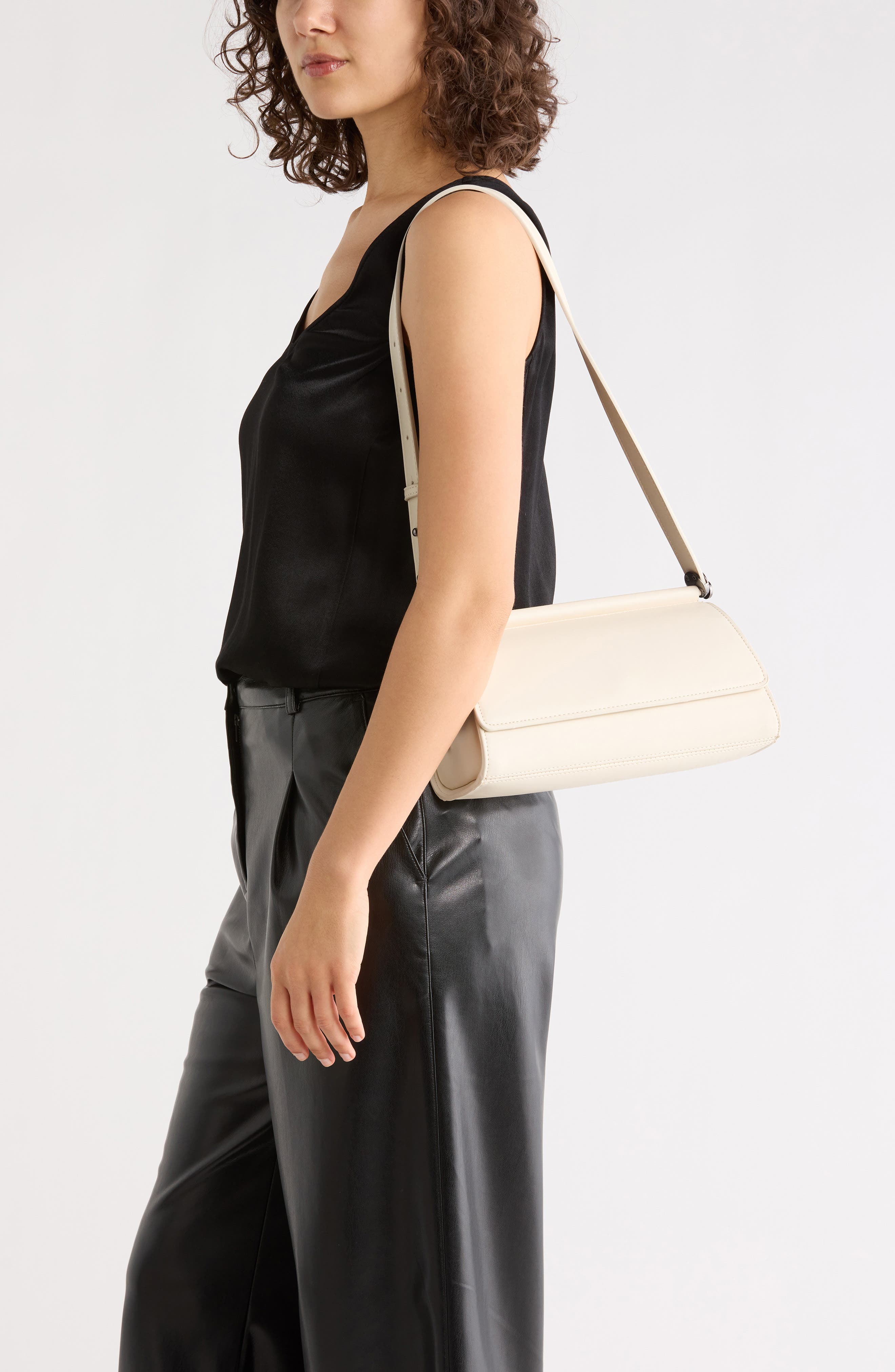 Sleek Angled Shoulder Bag, Alternate, color, CLOUD