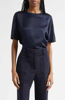 Lena Silk Crewneck Top