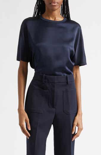 Lena Silk Crewneck Top
