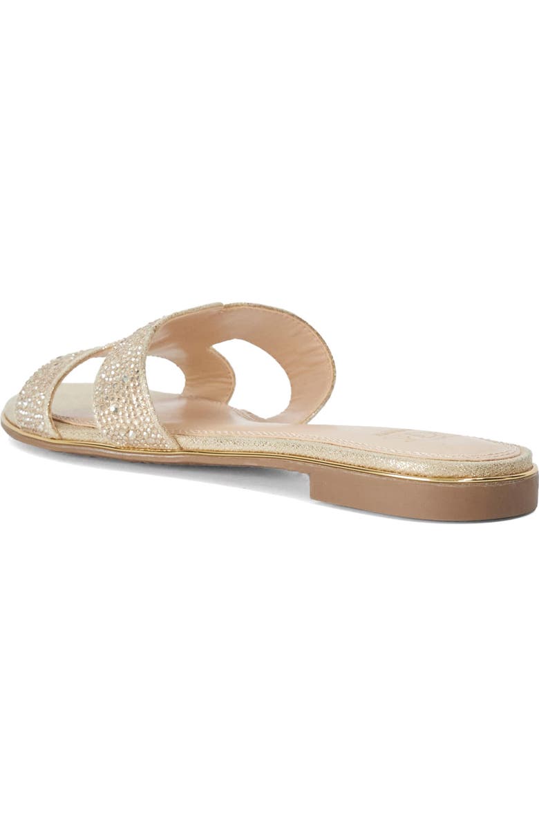 Dune London Ludlowss Embellished Slide Sandal, Alternate, color, Gold