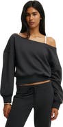 Cotton On Women's Relaxed Off Shoulder Sweatshirt