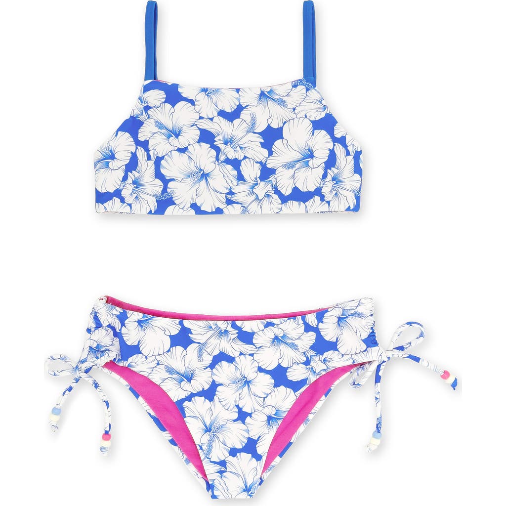 Feather 4 Arrow Babies' Kids' Strands Upf 50+ Two-piece Swimsuit In Blue