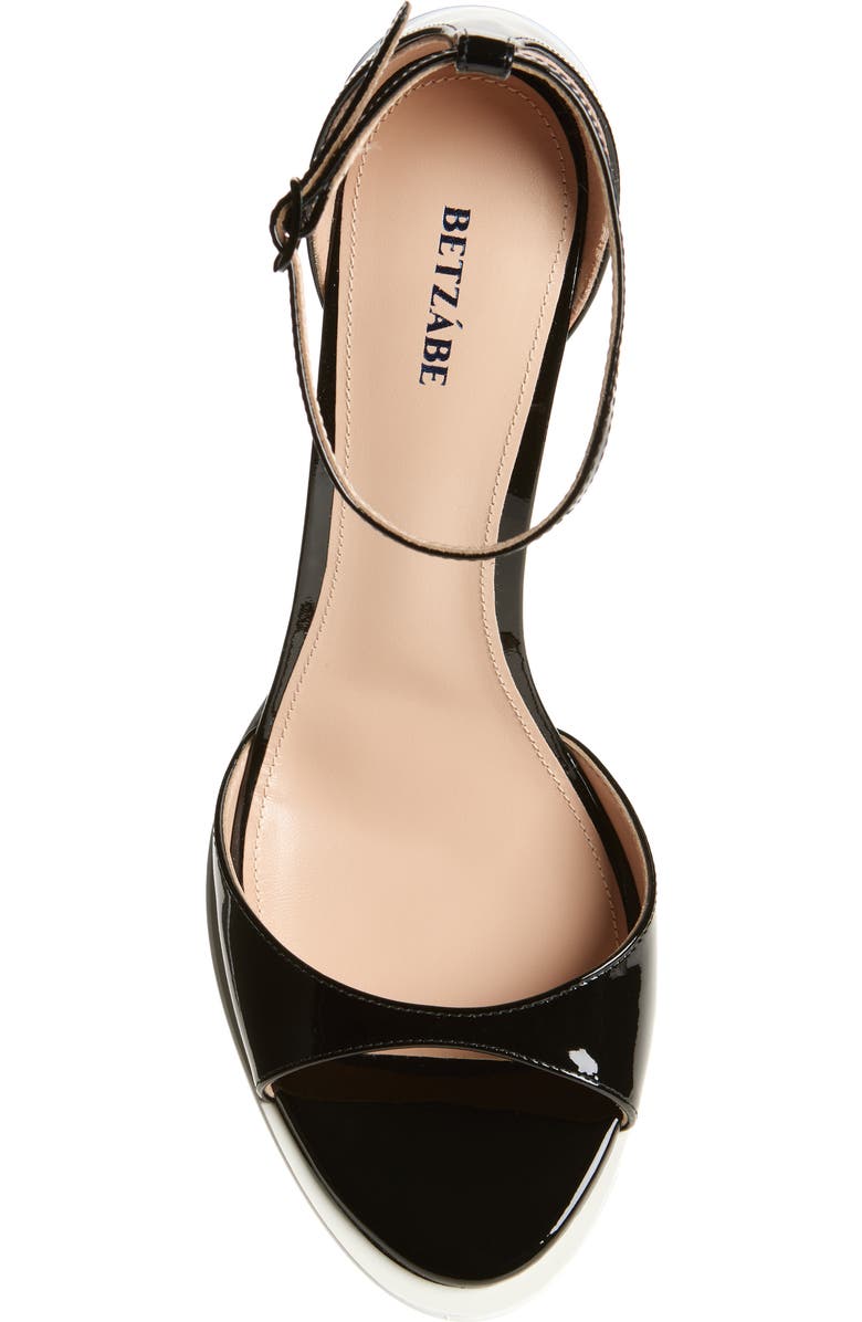 BETZÁBE Rita Ankle Strap Sandal, Alternate, color, Black Patent