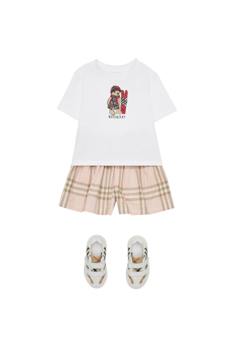 Ski Bear Cotton T-shirt, Alternate, color, White